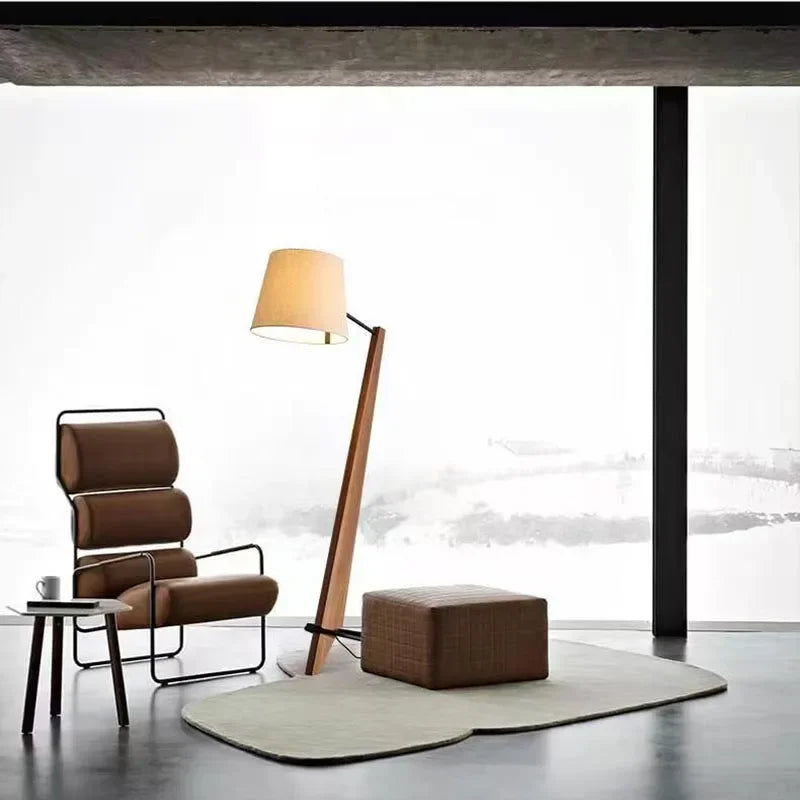 Solid Wood Floor Lamp For Living Room Bedroom Japandi Lamps - Minimalist Floor Lamps