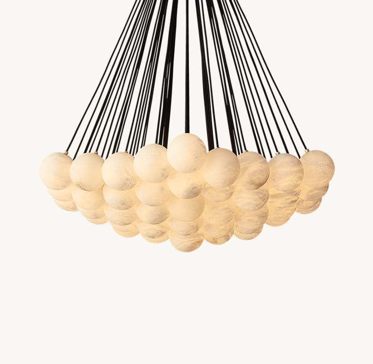 Etoile Alabaster Chandelier for Dining Room Living Stairs Nursery | Casalola Lights - Chandeliers