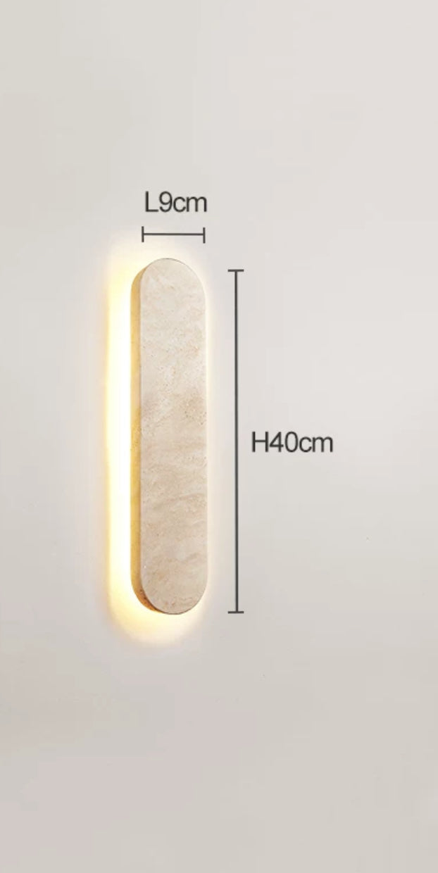 Marble Waterproof Led Wall Lamp | Wabi-sabi Minimalist Lighting for Indoor & Outdoor use - Lamps