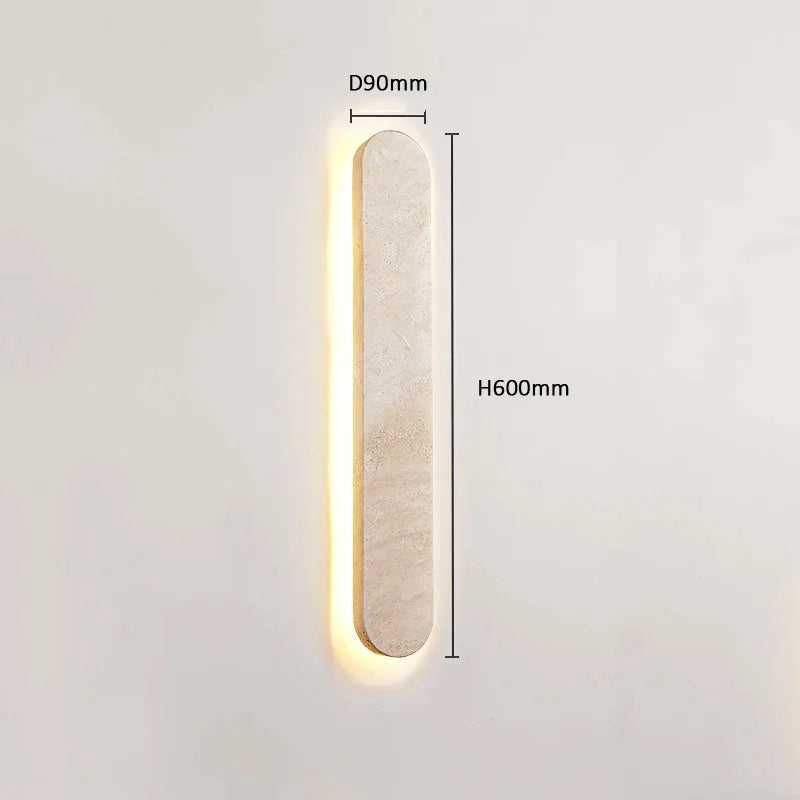 Taupe Marble Waterproof Led Wall Lamp For Living Room Bedroom Outdoor Indoor - Minimalist Lamps