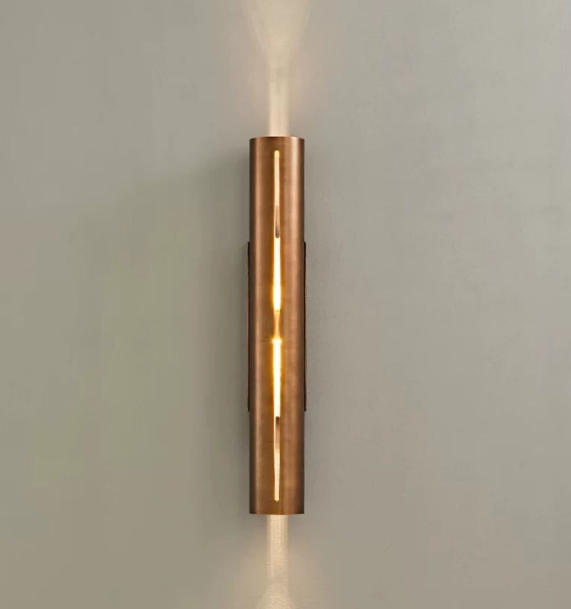 Thickened Copper Wall Lamp with Integrated Led Light for Modern Home - Sconces