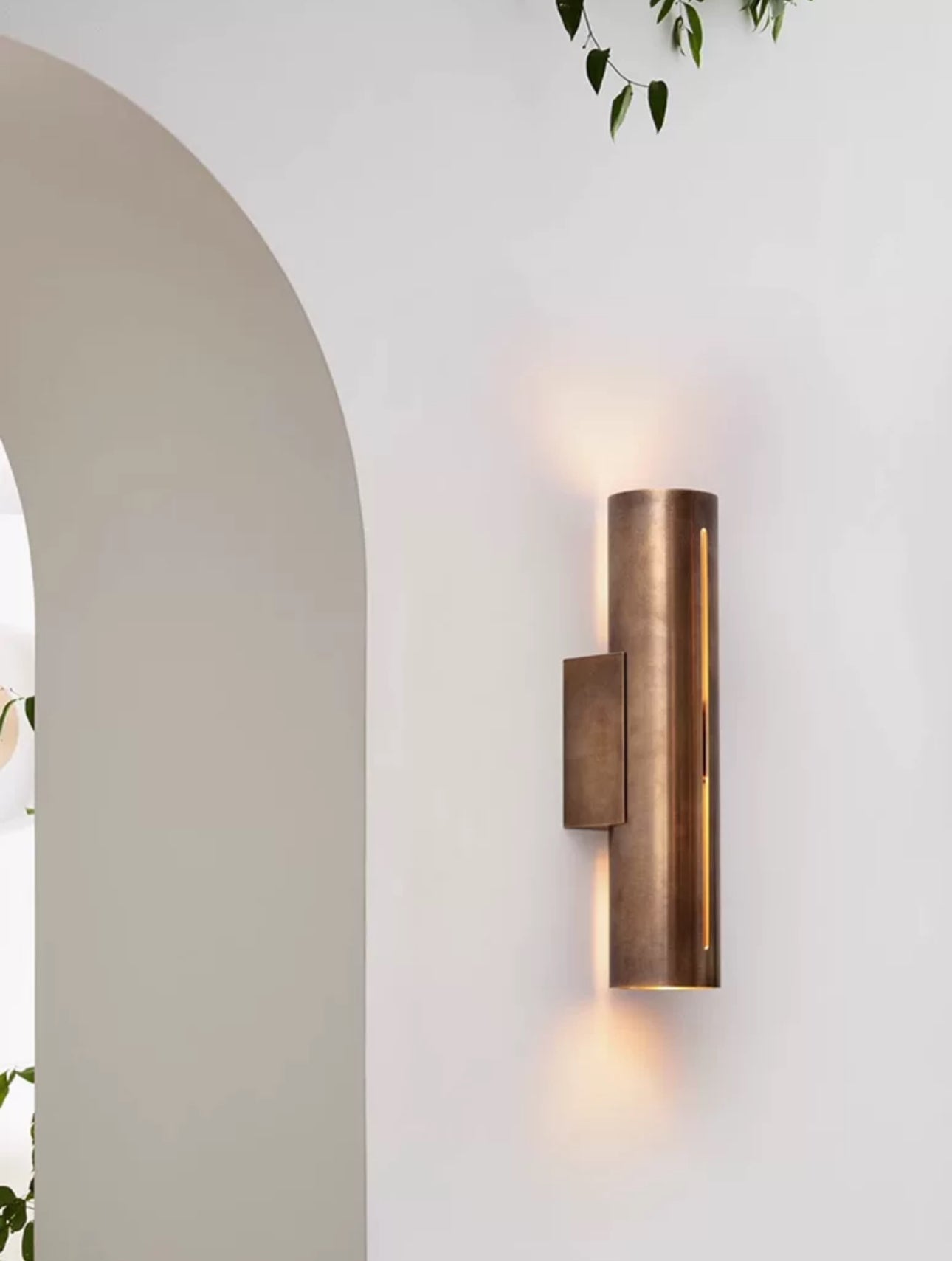 Thickened Copper Wall Lamp With Integrated Led Light For Modern Home - Sconces