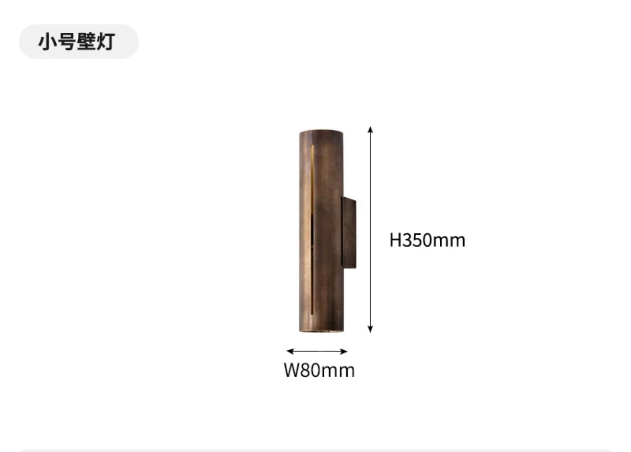 Thickened Copper Wall Lamp with Integrated Led Light for Modern Home - Sconces