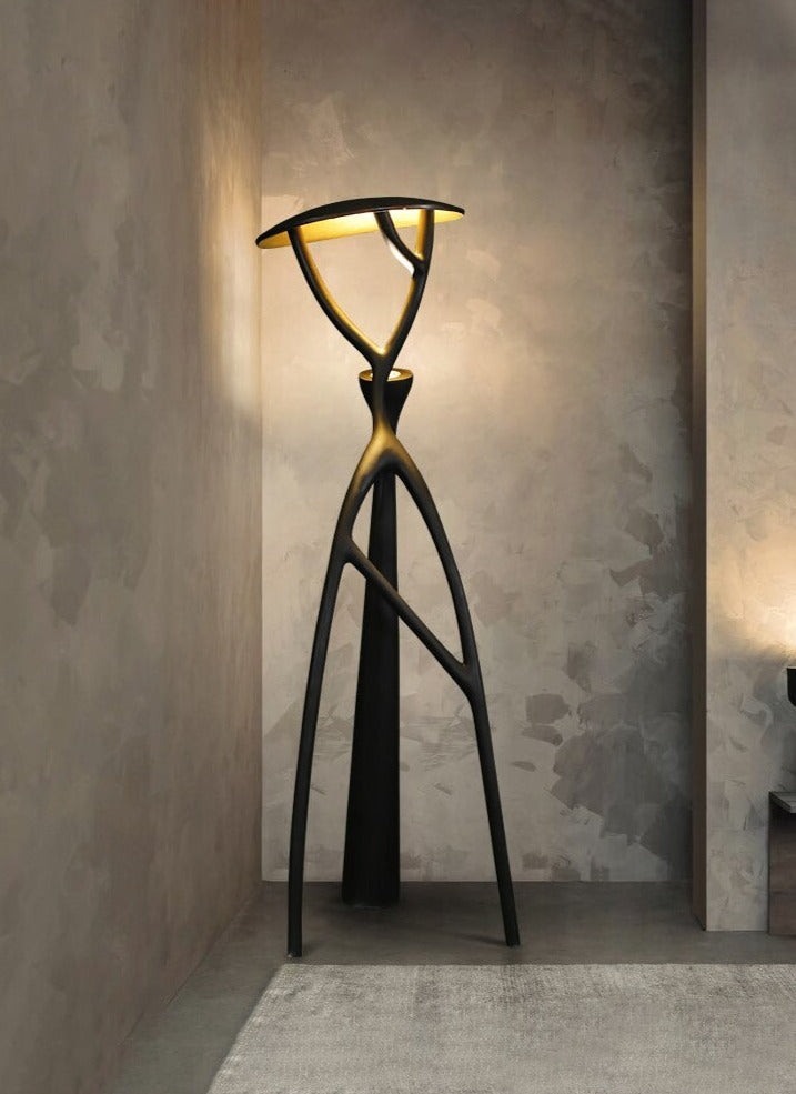 Sculpture Floor Lamps Unique Black Resin Desert Tree | Casalola - Lamps