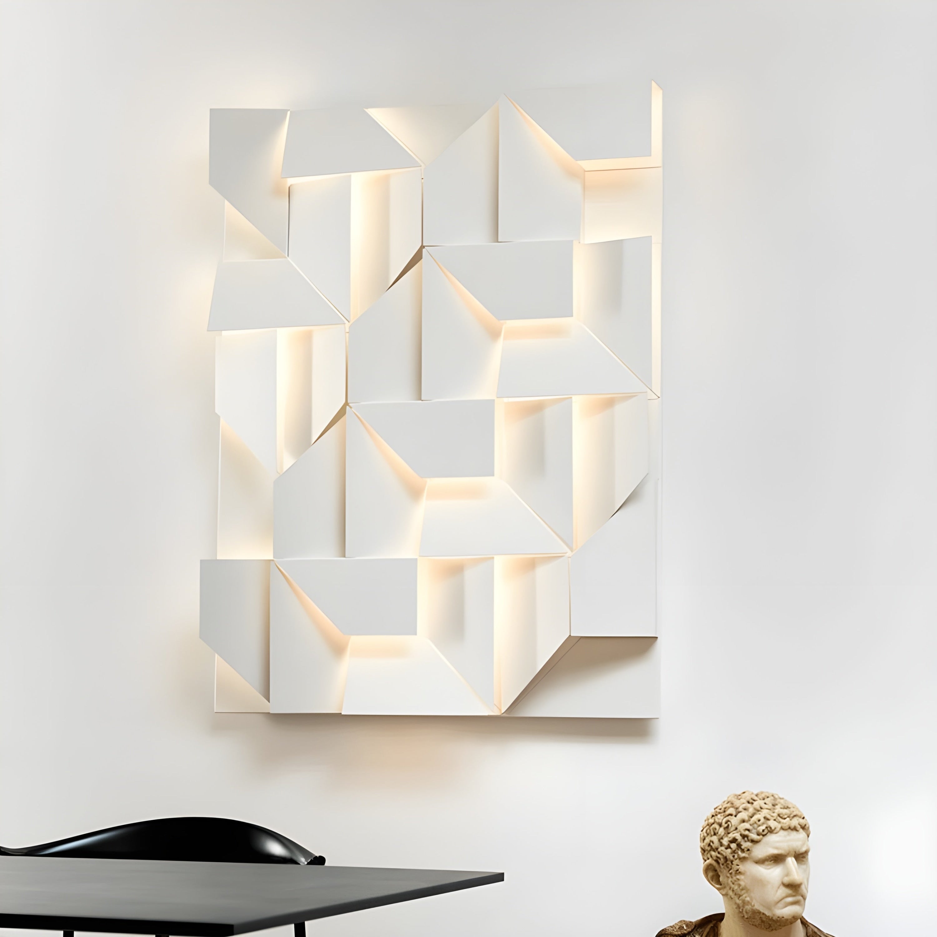 Contemporary Wall Lamp Modern Painting With Led Lights White | Casalola - Sconces