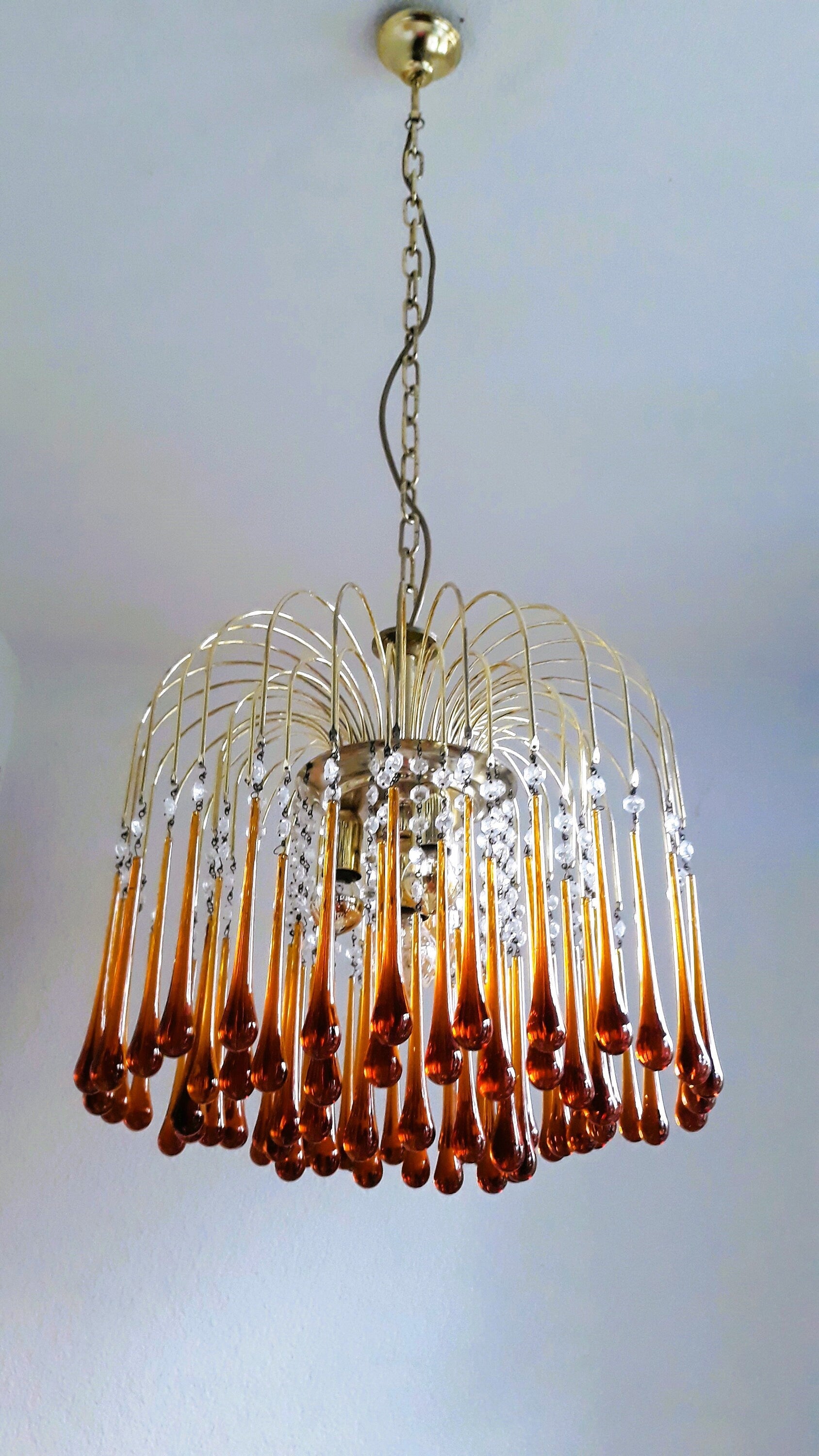 Murano Chandelier | Dining Room Light Fixtures | Italian Water Drop for Living Hotel - Chandeliers