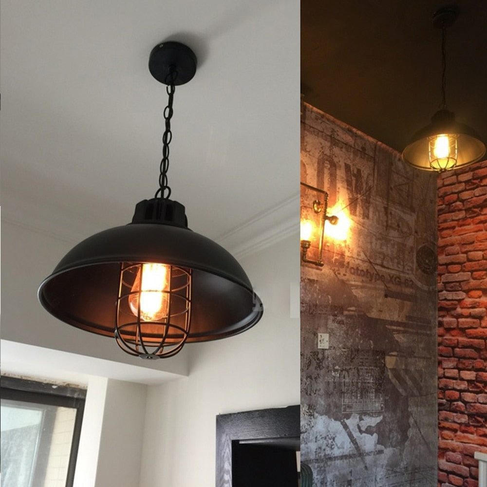 Vintage Pendant Lamps | Bronze Industrial Metal Single Lights | Casalola - Lamps