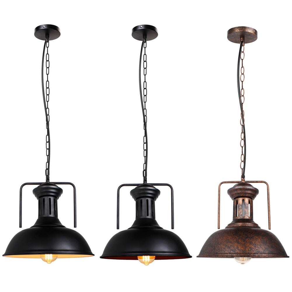 Vintage Industrial Metal Single Pendant Lights - Lamps