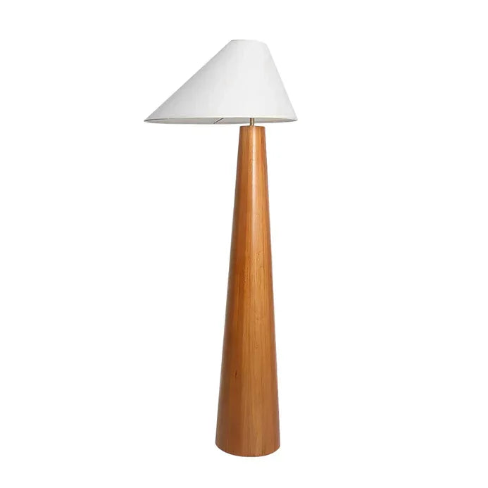 Vintage Solid Wood Floor Lamp for Living Room Bedroom Japandi Lamps - Minimalist Floor Lamps