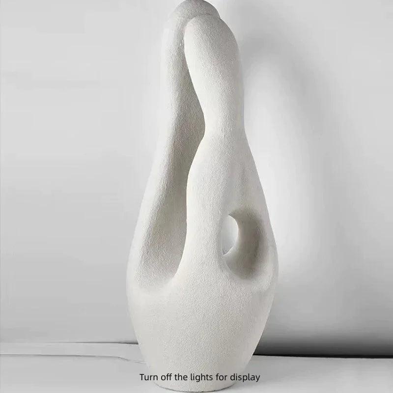 Wabi-sabi Luxury Modern Minimalism White Floor Lamp For Living Room Bedroom - Unique Lamps