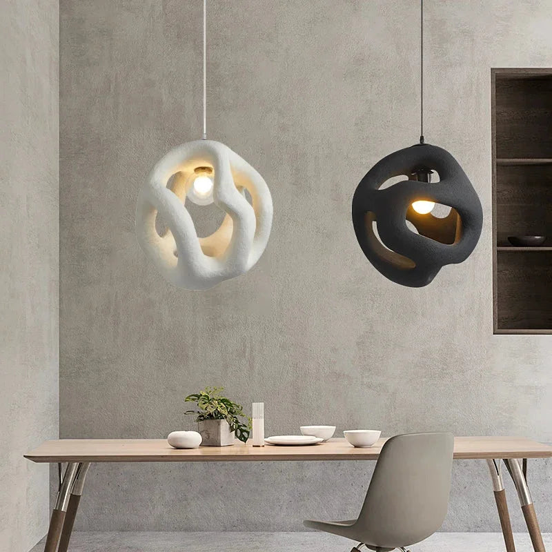 Wabi-sabi Modern Pendant Lamps For Living Room Bedroom Dining - Lamps
