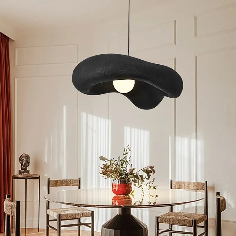 Wabi-sabi Resin Pendant Lamp For Living Rooom Bedroom - Lamps