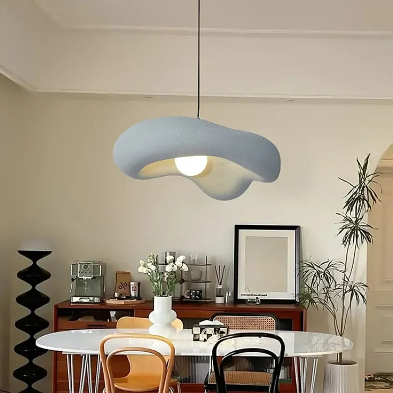 Wabi-sabi Resin Pendant Lamp For Living Rooom Bedroom - Lamps