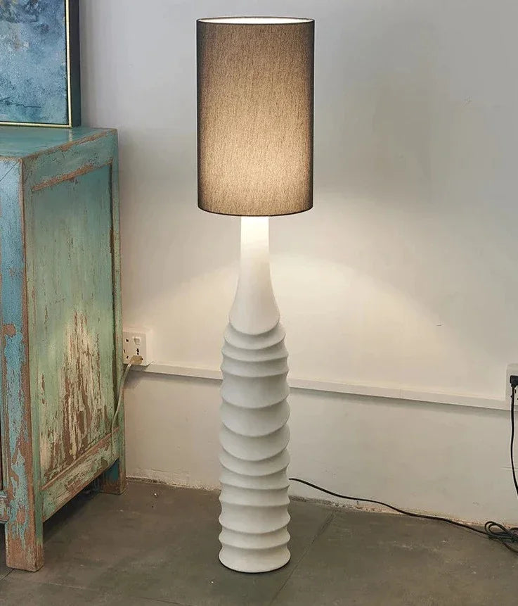 Wabi-sabi Tower Floor Lamp For Living Room Bedroom Office - Minimalist Floor Lamps