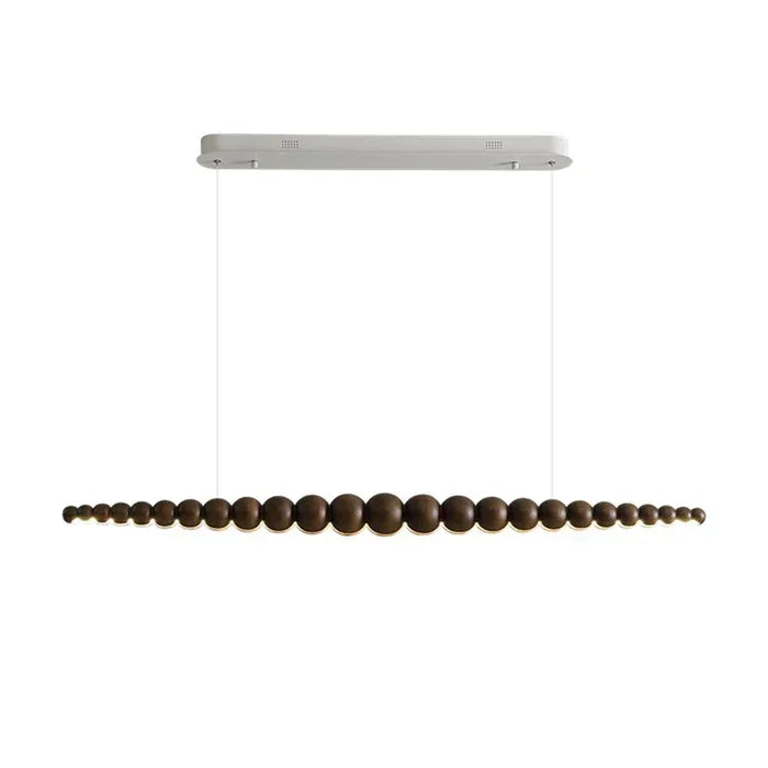 Wooden Beads Bar Pendant Lighting | Modern Led Kitchen Island Dining Room | Casalola - Lamps